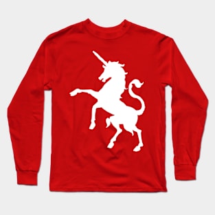 Awesome White Unicorn Tee Shirt Long Sleeve T-Shirt